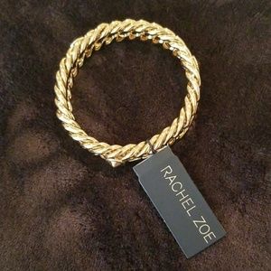 Rachel Zoe Golden Chain link bangle bracelet NWT